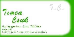 timea csuk business card